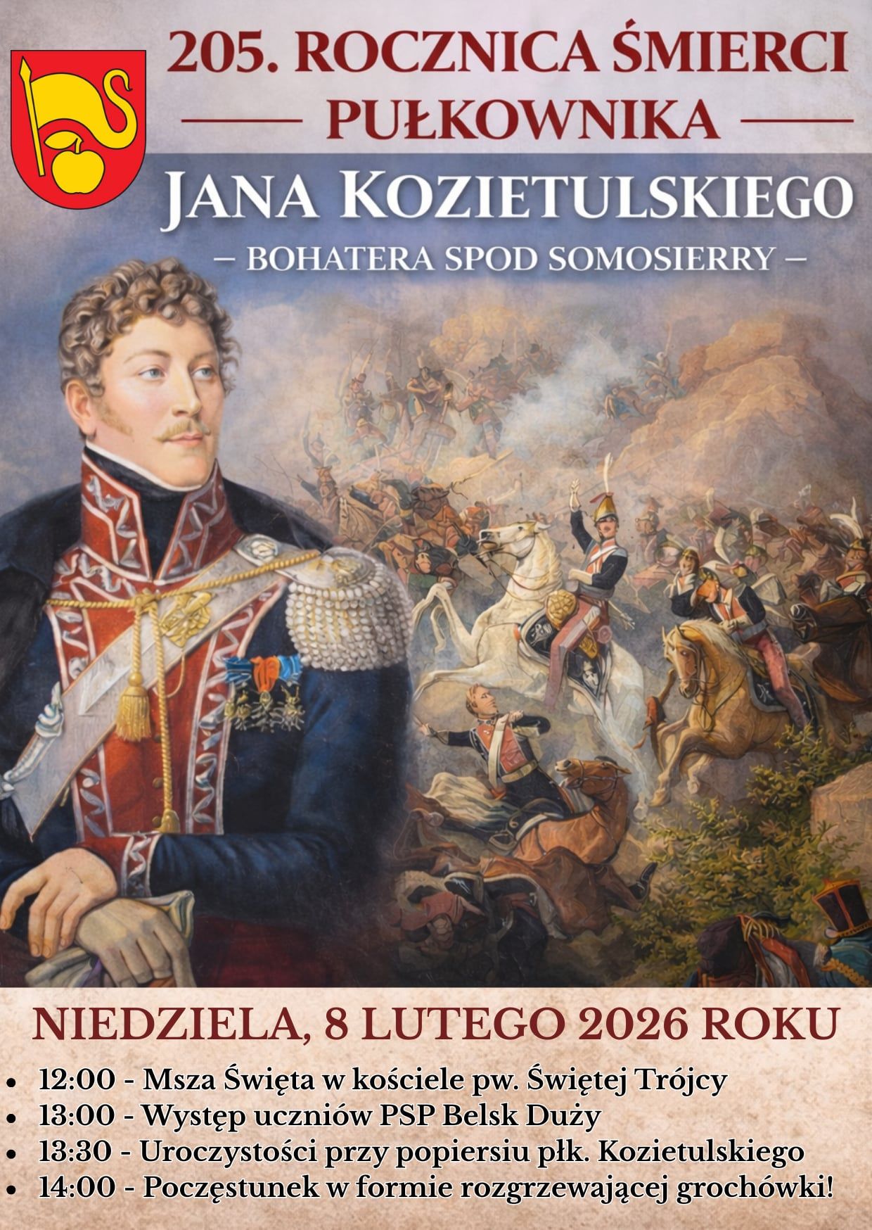 205 rocznica śmierci płk. JANA KOZIETULSKIEGO.