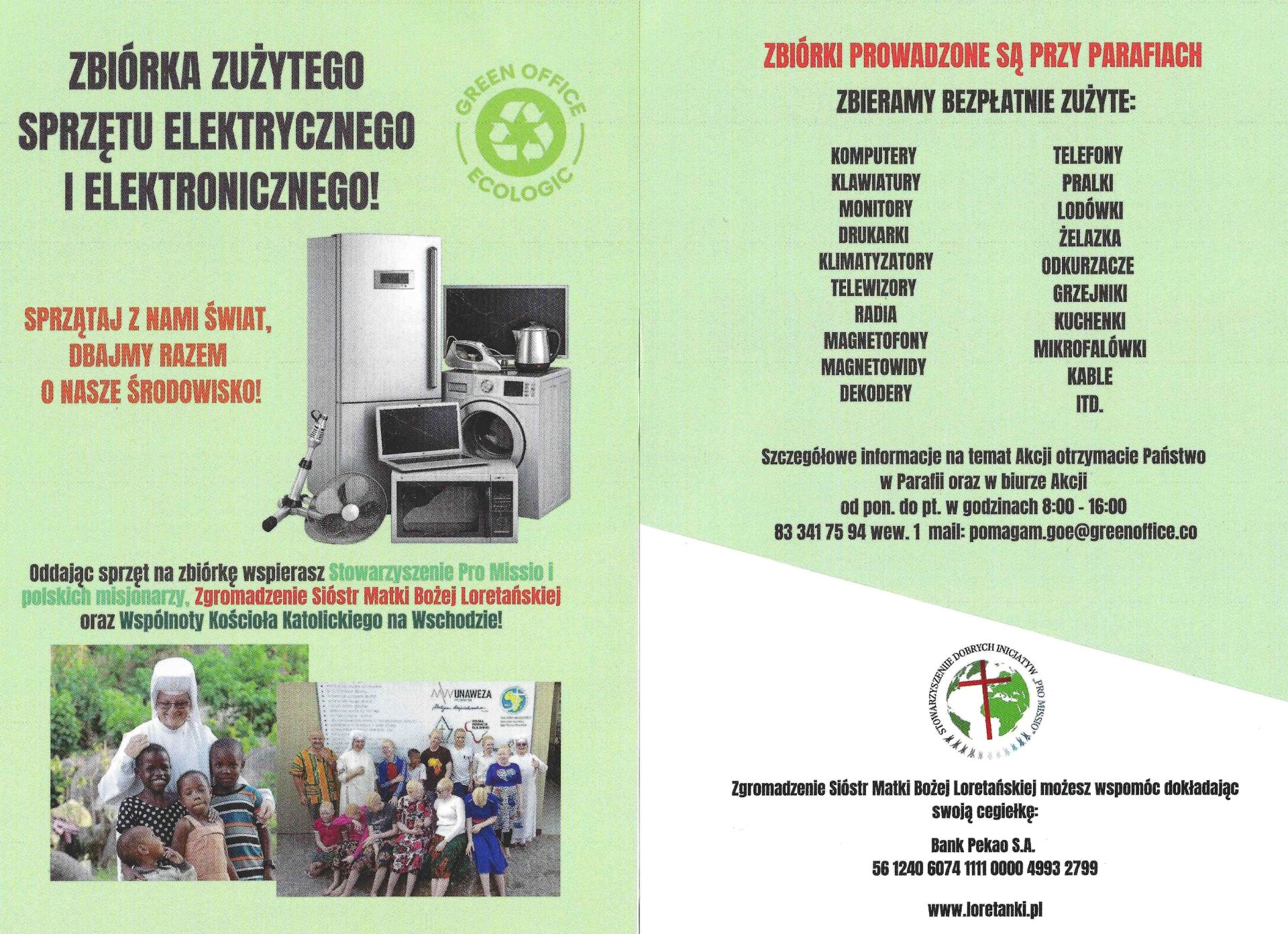 ZBIÓRKA ELEKTROŚMIECI: czwartek 10 września br. godz. 11.00.